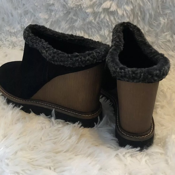 BCBGeneration Size 9 Nerissa Wedge Mules Black - Picture 5 of 11